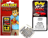 Peel Off Prank Sticker-Win $10000000 0203